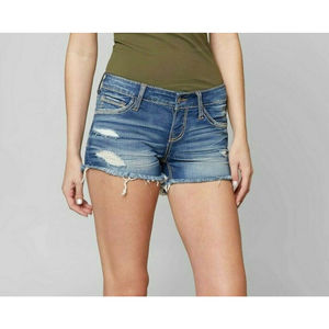 Daytrip Women's Refined Gemini Stretch Short Medium Wash Denim Size 25